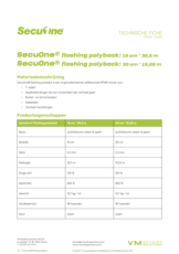 SecuOne flashing polyback - TF